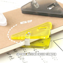 Load image into Gallery viewer, 14 PCS Student Test Paper Storage Triangle Book Edge Clip, Transparent White, Transparent Black, Transparent Blue, Transparent Yellow, Transparent Red, Transparent Pink, Solid Pink, Solid Blue, Solid yellow / triplayer, Solid Black