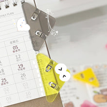 Load image into Gallery viewer, 14 PCS Student Test Paper Storage Triangle Book Edge Clip, Transparent White, Transparent Black, Transparent Blue, Transparent Yellow, Transparent Red, Transparent Pink, Solid Pink, Solid Blue, Solid yellow / triplayer, Solid Black