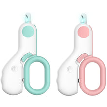 Load image into Gallery viewer, Pet Nail Clippers With LED Blood Line Light, Blue, Pink