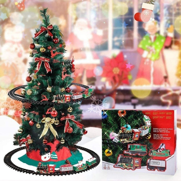 Electric Christmas Train Tree Decoration Rail Car Model