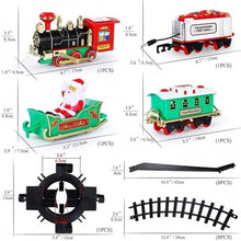 Load image into Gallery viewer, Electric Christmas Train Tree Decoration Rail Car Model