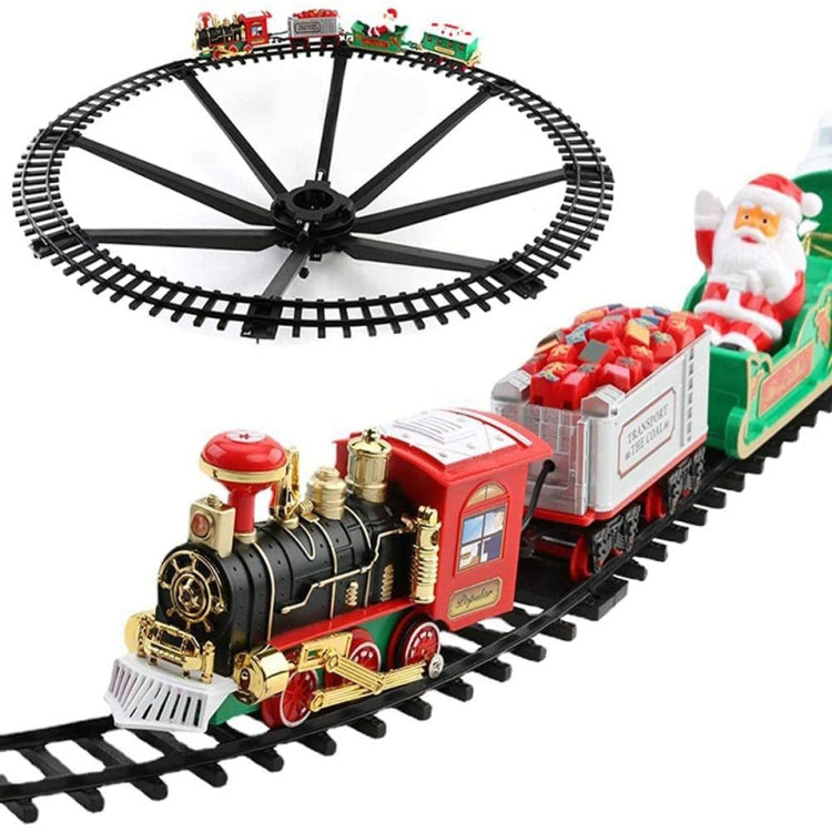 Electric Christmas Train Tree Decoration Rail Car Model
