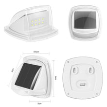 Load image into Gallery viewer, 8 LED Outdoor Solar Courtyard Waterproof Wall Light, White Light, Warm Light