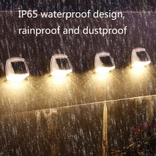 Load image into Gallery viewer, 8 LED Outdoor Solar Courtyard Waterproof Wall Light, White Light, Warm Light