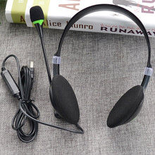 Load image into Gallery viewer, USB440 Universal USB Computer Cable Head Wearable Electricity Music Voice Headphones