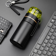 Load image into Gallery viewer, 739 316 Stainless Steel Tea Glass Thermos Cup, White, Black, Gold