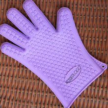 Load image into Gallery viewer, 2 PCS Silicone Insulation Baking Oven Microwave Dish Clip Gloves, Blue, Green, Yellow, Pink, Purple, Orange