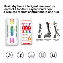 Load image into Gallery viewer, COOLMOON CM-MPAC PWM 5V ARGB Cooling Fan Remote Control For PC Case Chassis, Style:, 4 in 1  (White), 4 in 1  (Black), 3 in 1 Controller (White), 3 in 1 Controller (Black)
