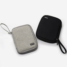 Load image into Gallery viewer, Baona BN-D004 Double-layer Data Cable Storage Bag Digital Accessories Finishing Bag, Grey, Black