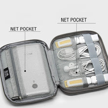 Load image into Gallery viewer, Baona BN-D004 Double-layer Data Cable Storage Bag Digital Accessories Finishing Bag, Grey, Black