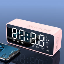 Load image into Gallery viewer, ZXL-G50 Mini Mirror Alarm Bluetooth Speaker Support TF Card, ZXL-G50 Black, ZXL-G50 White, ZXL-G50 Pink