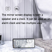 Load image into Gallery viewer, ZXL-G50 Mini Mirror Alarm Bluetooth Speaker Support TF Card, ZXL-G50 Black, ZXL-G50 White, ZXL-G50 Pink