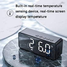 Load image into Gallery viewer, ZXL-G50 Mini Mirror Alarm Bluetooth Speaker Support TF Card, ZXL-G50 Black, ZXL-G50 White, ZXL-G50 Pink