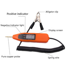 Load image into Gallery viewer, Auto Repair LCD Test Pen Car Circuit Repair Tool, Orange, Black