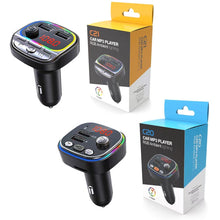 Load image into Gallery viewer, USB Car Bluetooth MP3 Music Player With Colorful Lights, C20, C21