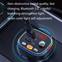 Load image into Gallery viewer, USB Car Bluetooth MP3 Music Player With Colorful Lights, C20, C21