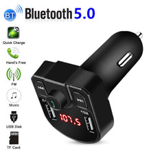 Load image into Gallery viewer, M9 Car Bluetooth MP3 Dual USB Car Charger, M9