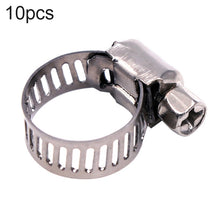 Load image into Gallery viewer, 10pcs Stainless Steel Water Pipe Hose Clamp, Stainless Steel Pipe Clamp