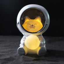 Load image into Gallery viewer, W1153 Resin Planet Night Light Home Decorations, Style:, Silver Star, Golden Star, Puppy Astronaut, Kitten Astronaut, Bear Astronaut