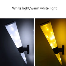 Load image into Gallery viewer, N231 Circular Cone Solar Wall Lamp Outdoor Garden Landscape Light, Style:, String Lights, Colorful Light