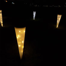 Load image into Gallery viewer, N231 Circular Cone Solar Wall Lamp Outdoor Garden Landscape Light, Style:, String Lights, Colorful Light