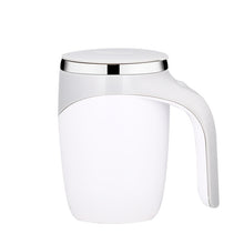 Load image into Gallery viewer, A223 Stainless Steel Automatic Magnetized Coffee Mixing Cup, White, Brown