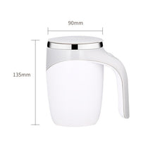 Load image into Gallery viewer, A223 Stainless Steel Automatic Magnetized Coffee Mixing Cup, White, Brown