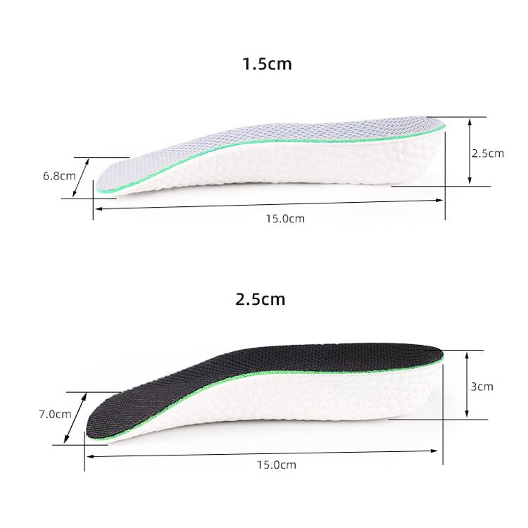 2 Pairs Increased Half Pad Breathable Shock Absorbing Exercise Anti-Skid Pad