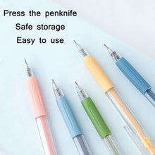 Load image into Gallery viewer, Press Pen Type Utility Knife Student Appointment Book Paper Cutting Knife, Cutting Knife