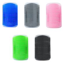Load image into Gallery viewer, Pet Cat Corner Rub Hair Massage Brush, Blue, Grey, Pink, Green, Black
