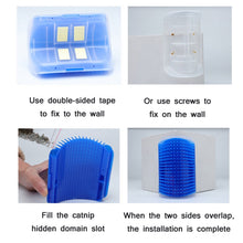 Load image into Gallery viewer, Pet Cat Corner Rub Hair Massage Brush, Blue, Grey, Pink, Green, Black