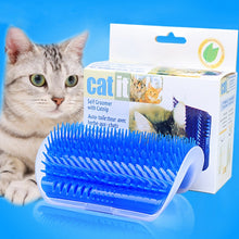 Load image into Gallery viewer, Pet Cat Corner Rub Hair Massage Brush, Blue, Grey, Pink, Green, Black