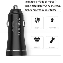 Load image into Gallery viewer, Dual Ports Fast Charge Car Charger, QIAKEY BK913, QIAKEY BK918, QIAKEY BK919, QIAKEY BK928, QIAKEY BK929, QIAKEY BK939, QIAKEY BK949, QIAKEY BK959, QIAKEY BK969
