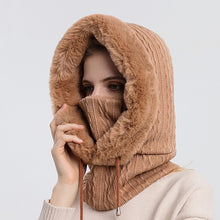 Load image into Gallery viewer, One-piece Cold-proof and Keep Warm Hedging Cap Scarf Face Mask, Black, Pink, Grey, Khaki, Turmeric, Beige, Skin Red, Navy Blue