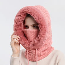 Load image into Gallery viewer, One-piece Cold-proof and Keep Warm Hedging Cap Scarf Face Mask, Black, Pink, Grey, Khaki, Turmeric, Beige, Skin Red, Navy Blue