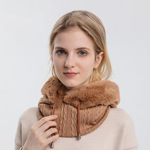 Load image into Gallery viewer, One-piece Cold-proof and Keep Warm Hedging Cap Scarf Face Mask, Black, Pink, Grey, Khaki, Turmeric, Beige, Skin Red, Navy Blue