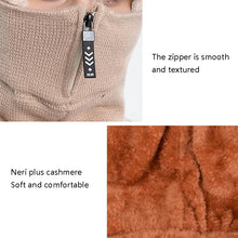 Load image into Gallery viewer, Knit Ear Protection Plus Velvet Thickening One-piece Hat Scarf Face Mask, Black, Pink, Red Wine, Grey, Navy Blue, Caramel, Beige