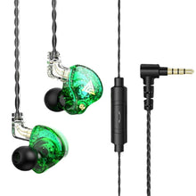 Load image into Gallery viewer, QKZ AK6 PRO HiFi Subwoofer In-Ear Wired Headphones with Mic, Colorful, Black, White, Green
