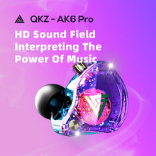 Load image into Gallery viewer, QKZ AK6 PRO HiFi Subwoofer In-Ear Wired Headphones with Mic, Colorful, Black, White, Green