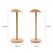 Load image into Gallery viewer, AM-EJZJ001 Desktop Solid Wood Headset Display Stand, Style:, B, C, D, E, F