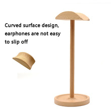 Load image into Gallery viewer, AM-EJZJ001 Desktop Solid Wood Headset Display Stand, Style:, B, C, D, E, F