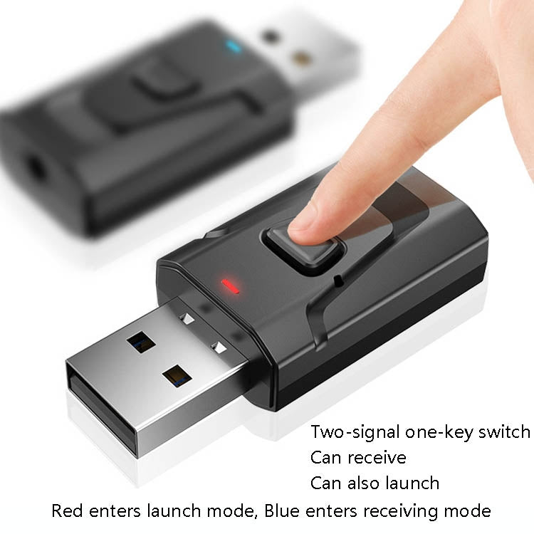 T7 4 In 1 Bluetooth 5.0 USB Transmit Receiving Audio Adapter, T7 4 In 1