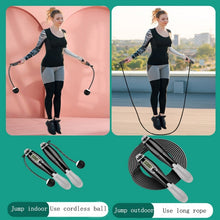 Load image into Gallery viewer, Sport Electronic Counting Wire Skipping Rope, Style: Cordless (Green)