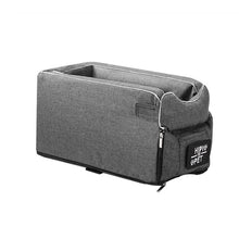 Load image into Gallery viewer, Car Central Control Seat Pet Portable Bed Pad, Oval + Beige, Square + Gray, Rubber + Pink, Yellow Bear+Handle, Yellow bear+Handle+Upper Cover, Gray+Handle, Gray+Handle+Upper Cover, Oval Beige+Summer Mat, Square Gray+Summer Mat