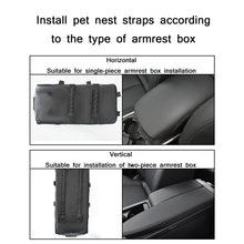 Load image into Gallery viewer, Car Central Control Seat Pet Portable Bed Pad, Oval + Beige, Square + Gray, Rubber + Pink, Yellow Bear+Handle, Yellow bear+Handle+Upper Cover, Gray+Handle, Gray+Handle+Upper Cover, Oval Beige+Summer Mat, Square Gray+Summer Mat
