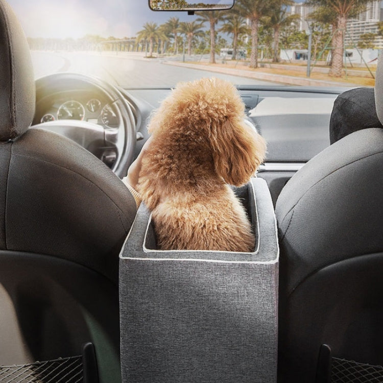 Car Central Control Seat Pet Portable Bed Pad, Oval + Beige, Square + Gray, Rubber + Pink, Yellow Bear+Handle, Yellow bear+Handle+Upper Cover, Gray+Handle, Gray+Handle+Upper Cover, Oval Beige+Summer Mat, Square Gray+Summer Mat