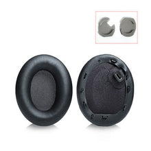 Load image into Gallery viewer, 2 PCS Leather Headset Earmuffs for Sony 1000XM4, Black with Snap, Champagne with Snap, Black Protein Skin No Snap, Black Lambskin No Snap, Champagne Lambskin No Snap