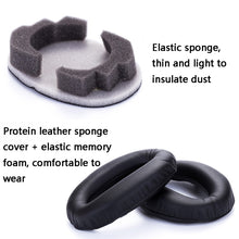 Load image into Gallery viewer, 2 PCS Leather Headset Earmuffs for Sony 1000XM4, Black with Snap, Champagne with Snap, Black Protein Skin No Snap, Black Lambskin No Snap, Champagne Lambskin No Snap