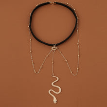 Load image into Gallery viewer, BT192-1 Elastic Snake Long Anklet Body Chain Accessories, BT192-1(Gold), BT192-1(Silver)