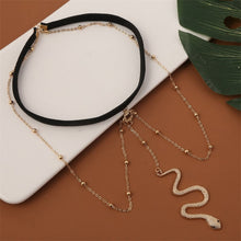 Load image into Gallery viewer, BT192-1 Elastic Snake Long Anklet Body Chain Accessories, BT192-1(Gold), BT192-1(Silver)